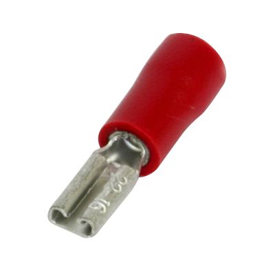 RED INSULATED TERMINALS 2.8 MM PUSH FEMALES (100)