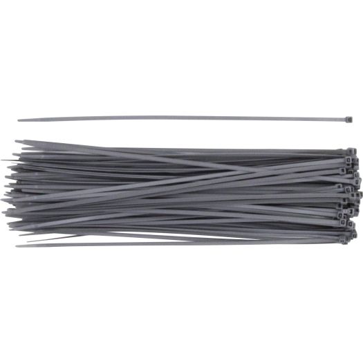 CABLE TIES - SILVER/GREY 370 X 4.8 MM PACK OF 100