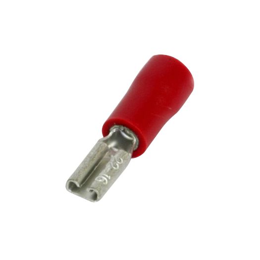 RED INSULATED TERMINALS 2.8 MM PUSH FEMALES (100)