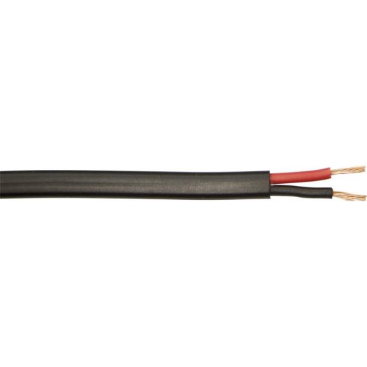 AUTO CABLE, FLAT TWIN - 2 X 1.00 MM² BLACK (30 M)