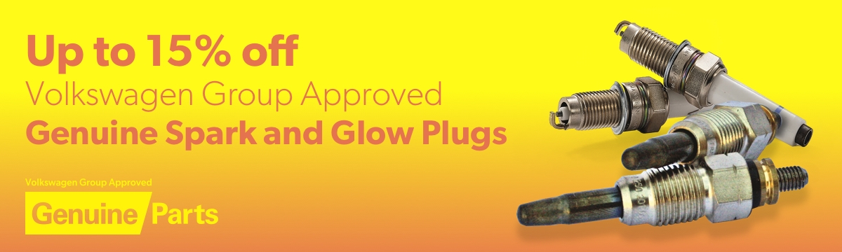Up to 15% off Volkswagen Group Approved Genuine Spark Plugs and Glow Plugs