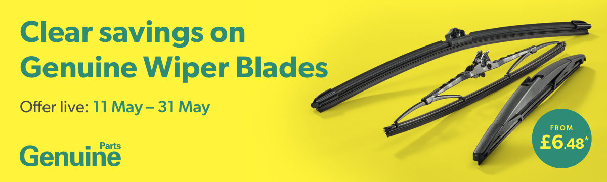 Clear savings on Genuine Wiper Blades