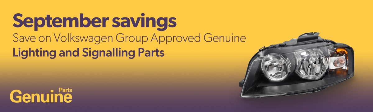 Save on Volkswagen Group Approved Genuine Lighting and Signalling Parts