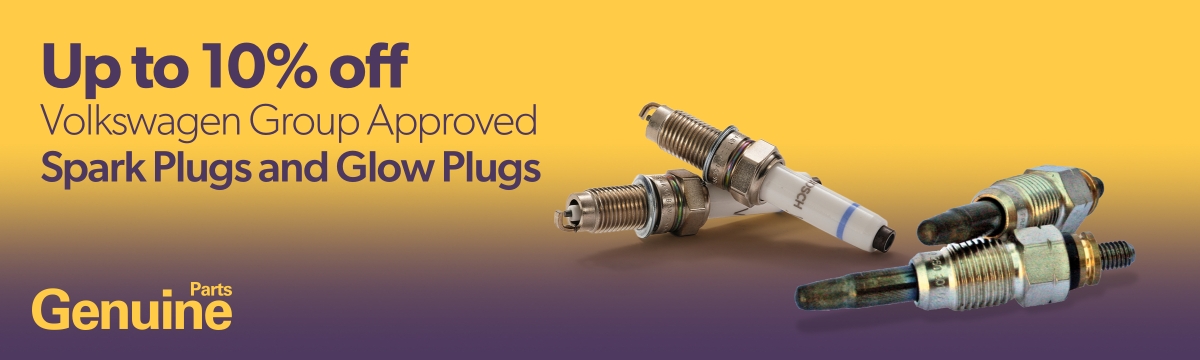 Save up to 10% on Volkswagen Group Approved Genuine Spark Plugs and Glow Plugs