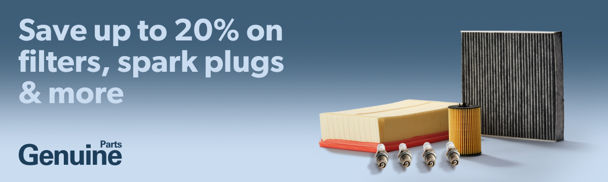 Save up to 20% on Genuine & Fourplus Filters, Spark Plugs and Genuine Screenwash