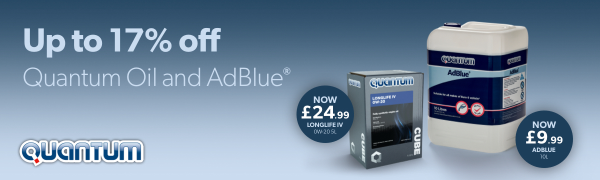 Keep your customers vehicles topped up and running smoothly with savings on Quantum Oil and AdBlue®.