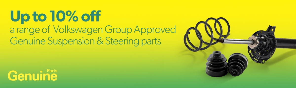Save up to 10% on the most popular Genuine Suspension & Steering parts