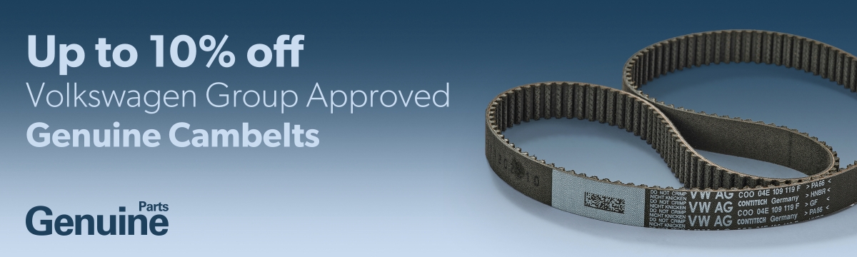 Up to 10% off Volkswagen Group Approved Genuine Cambelts 