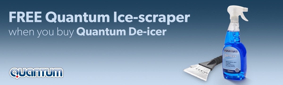 Buy Quantum De-icer and get a free Quantum Ice-scraper