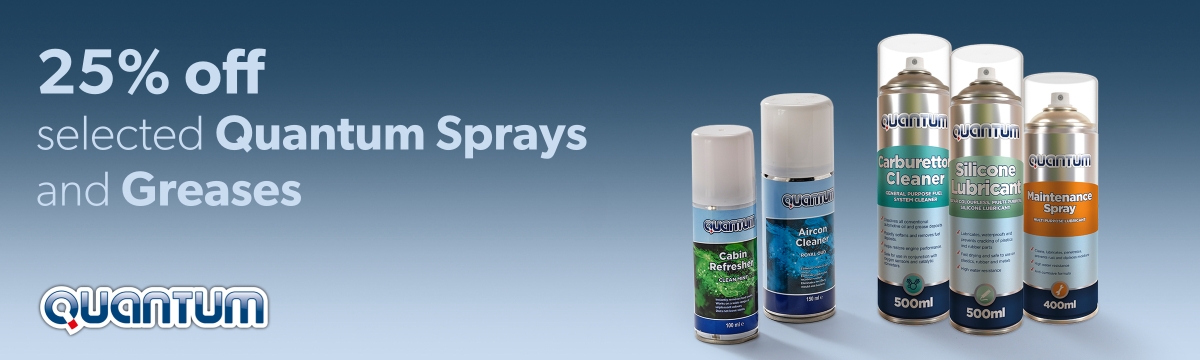 Save 25% on Quantum Sprays and Greases 