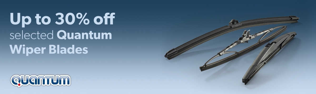 Save up to 30% off Quantum Wiper Blades 