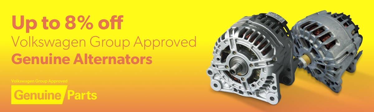 Up to 8% off Volkswagen Group Approved  Genuine Alternators