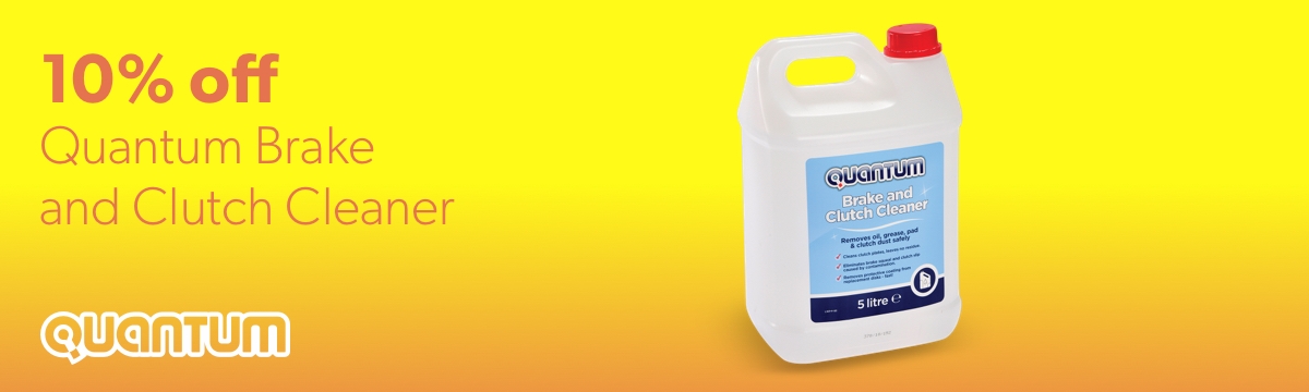 10% off Quantum Brake and Clutch Cleaner