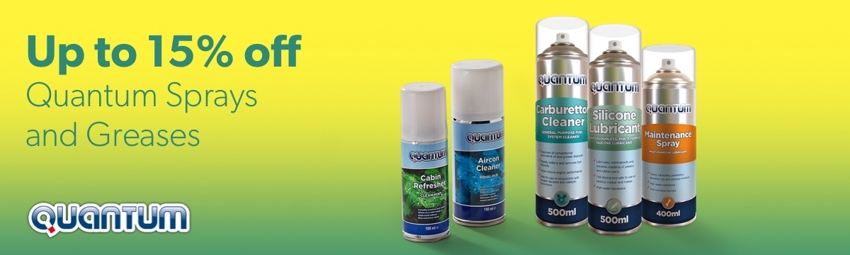 Up to 15% off Quantum Sprays and Greases