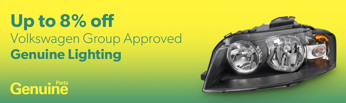 Up to 8% off Volkswagen Group Approved Genuine Lighting 