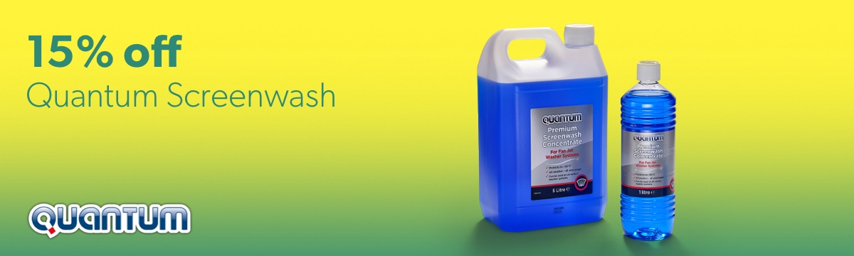 15% off Quantum Screenwash