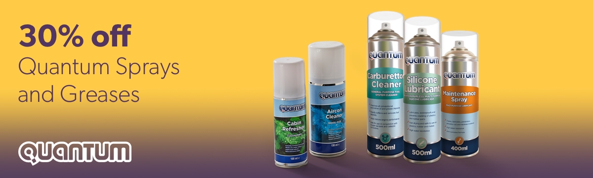 30% off Quantum Sprays and Greases