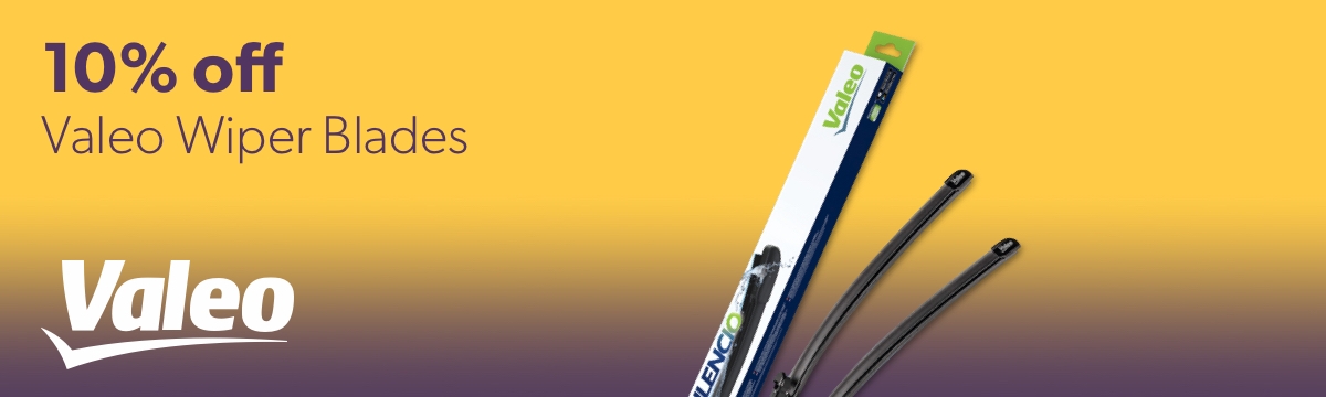 10% off Valeo Wiper Blades
