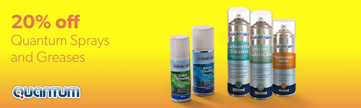 20% off Quantum Sprays and Greases 