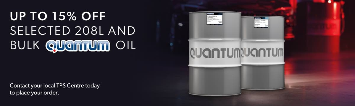 Up to 15% off selected 208L and Bulk Quantum Oil 