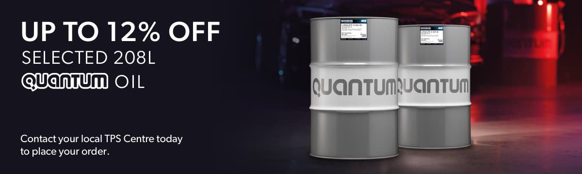 Up to 12% off selected 208L Quantum Oil 