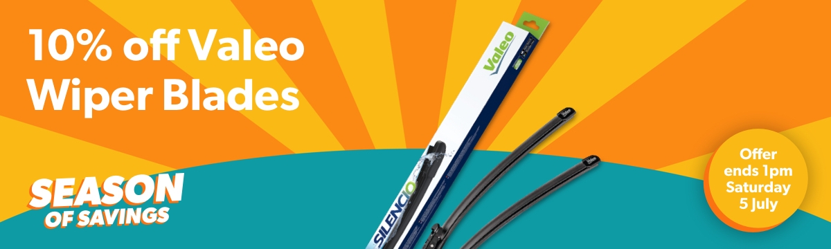 10% off Valeo Wiper Blades 