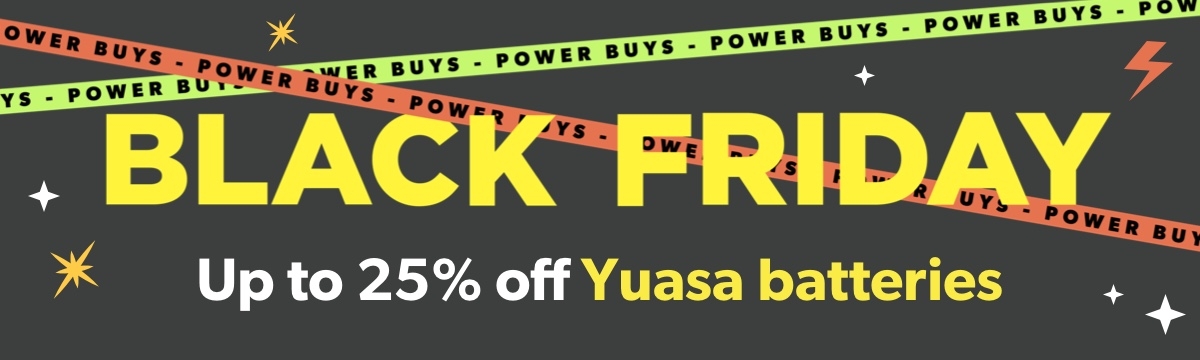 Up to 25% off Yuasa batteries 