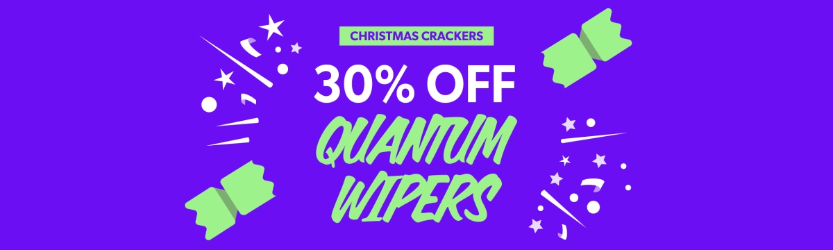 TPS Christmas Crackers - 30% off Quantum Wipers 