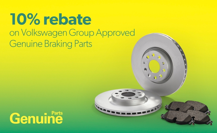 10% rebate with Genuine Braking Parts