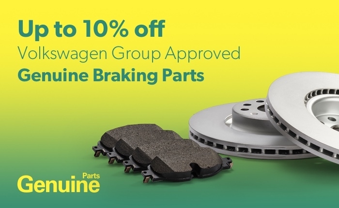 Up to 10% off Volkswagen Group Approved Genuine Braking Parts 