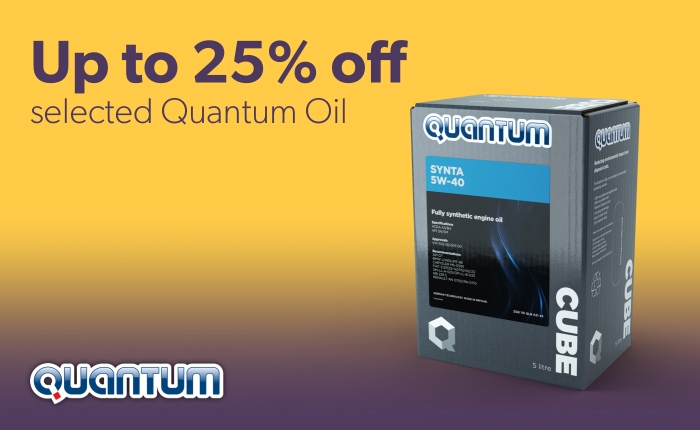 Save up to 25% on selected Quantum Oil