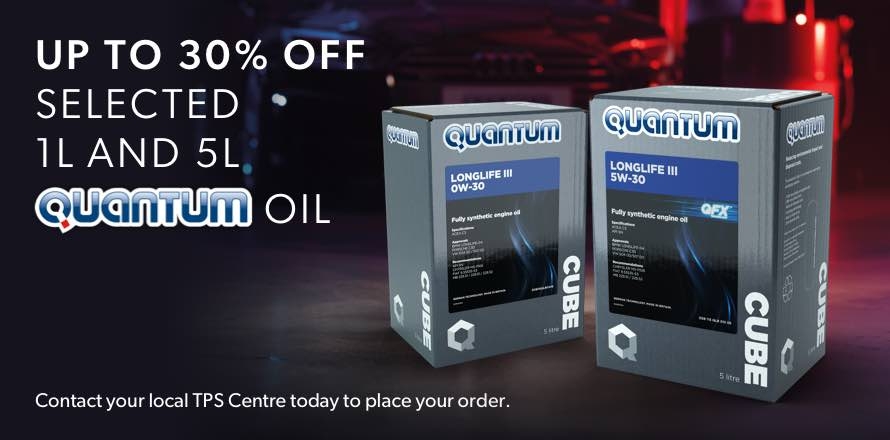 Up to 30% off selected 1L and 5L Quantum Oil