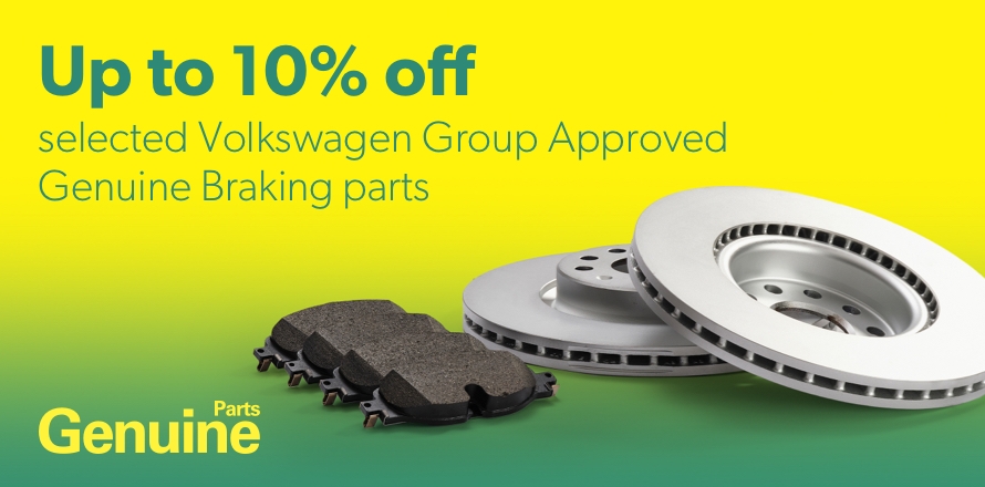 Save up to 10% on the most popular Genuine Braking parts