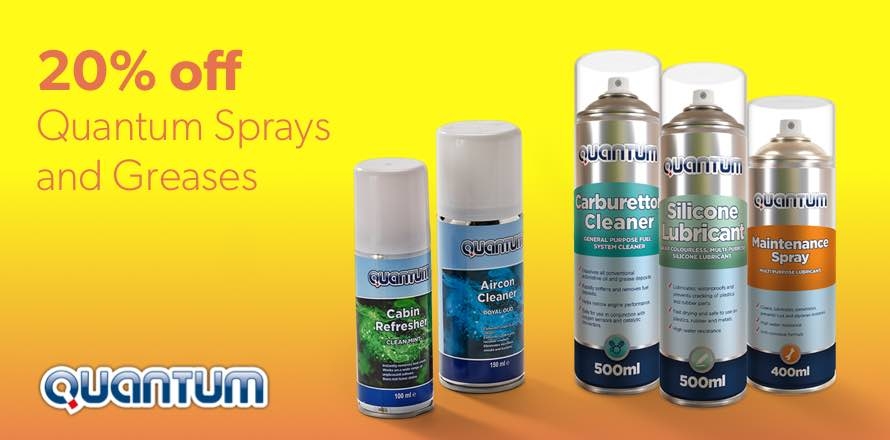 20% off Quantum Sprays and Greases