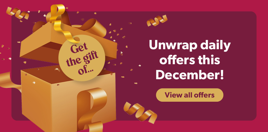 Unwrap daily offers this December!