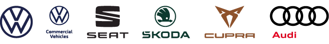 Volkswagen | Volkswagen Commercial Vehicles | SEAT | Škoda | CUPRA | Audi