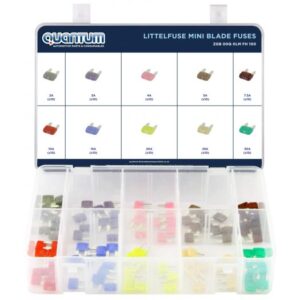 ASSORTED LITTELFUSE MINI® BLADE FUSES (100)