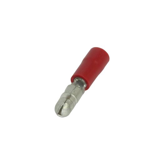 RED INSULATED TERMINALS – 4.0 MM BULLETS (100)
