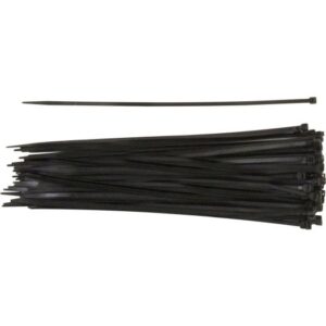 CABLE TIES BLACK – 300 X 4.8MM (PACK OF 2 X 100)