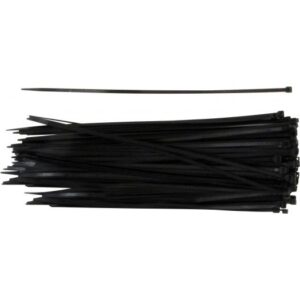CABLE TIES BLACK – 370 X 7.6MM (PACK OF 100)