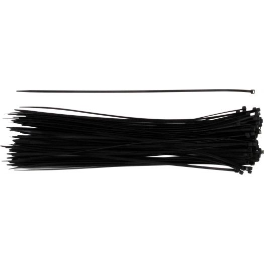 CABLE TIES BLACK – 400 X 4.6MM (PACK OF 2 X 100)