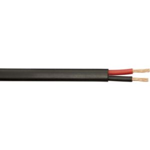AUTO CABLE, FLAT TWIN – 2 X 2.00 MM² BLACK (30 M)