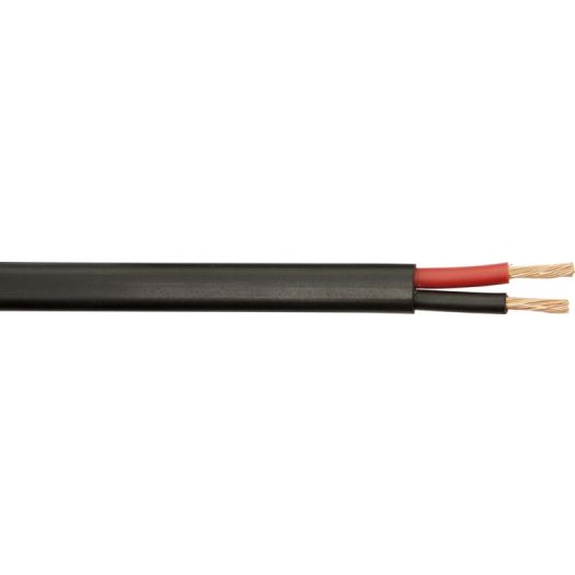 AUTO CABLE, FLAT TWIN – 2 X 2.00 MM² BLACK (30 M)